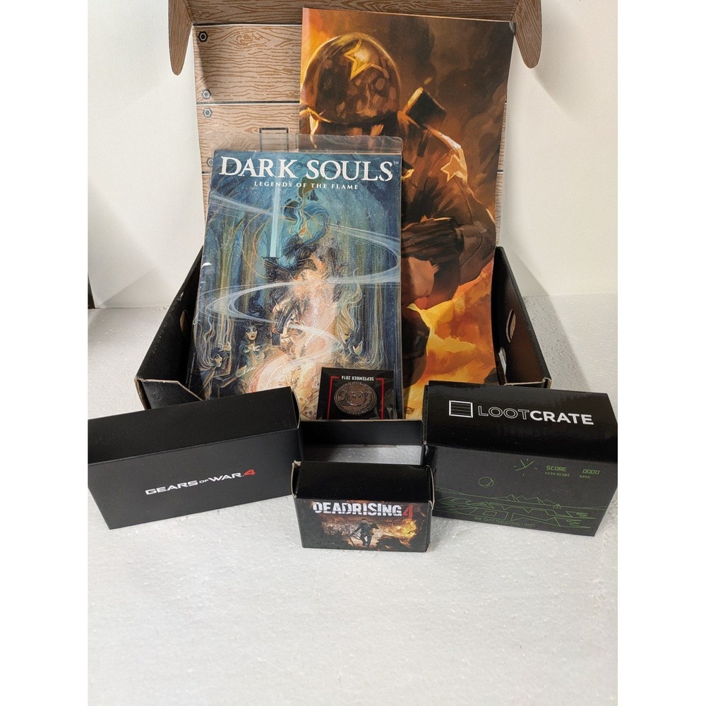Loot Crate Battleground Sept 2016 Dark Souls Gears of War Dead Rising Bundle